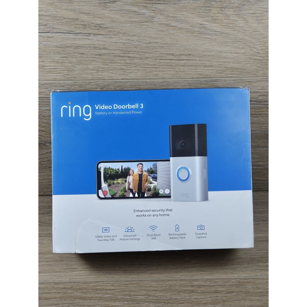 Ring Doorbell 3 1080p HD Wi-Fi Video Door Bell NEW (Open Box) Battery or Wired